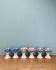Set of 6 vintage ceramic candle holders