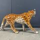 Large Italian ceramic leopard statue, 1960s