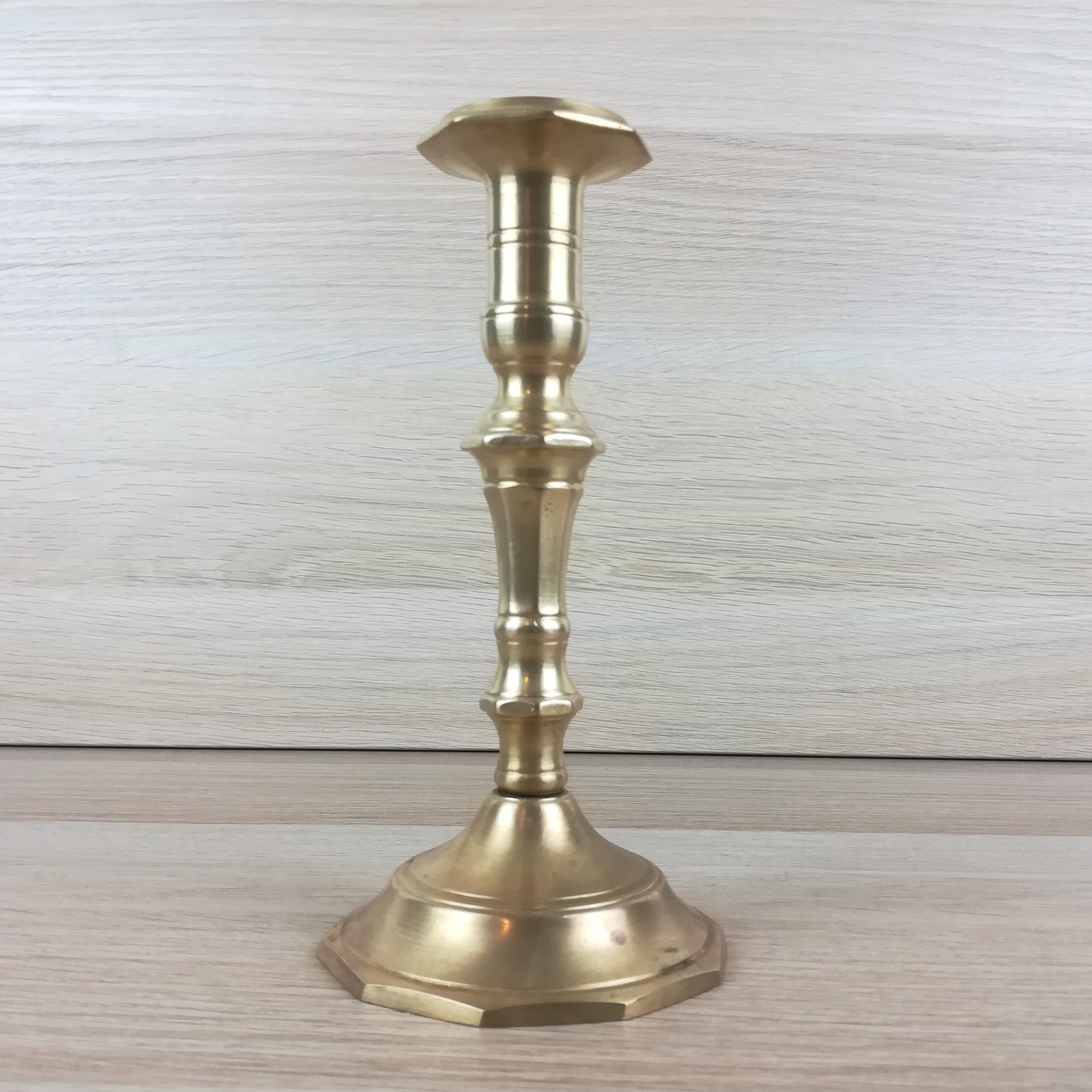 Brass candle holder h19cm
