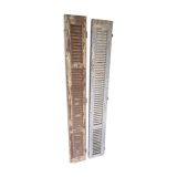 Old wooden french louvre shutters