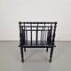 Antique Wooden Bobbin Canterbury Magazine Rack, 1890