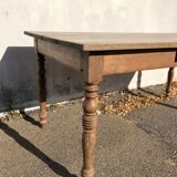 Old Solid Oak Farm Table