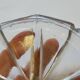 Art deco sugar bowl in molded pressed glass