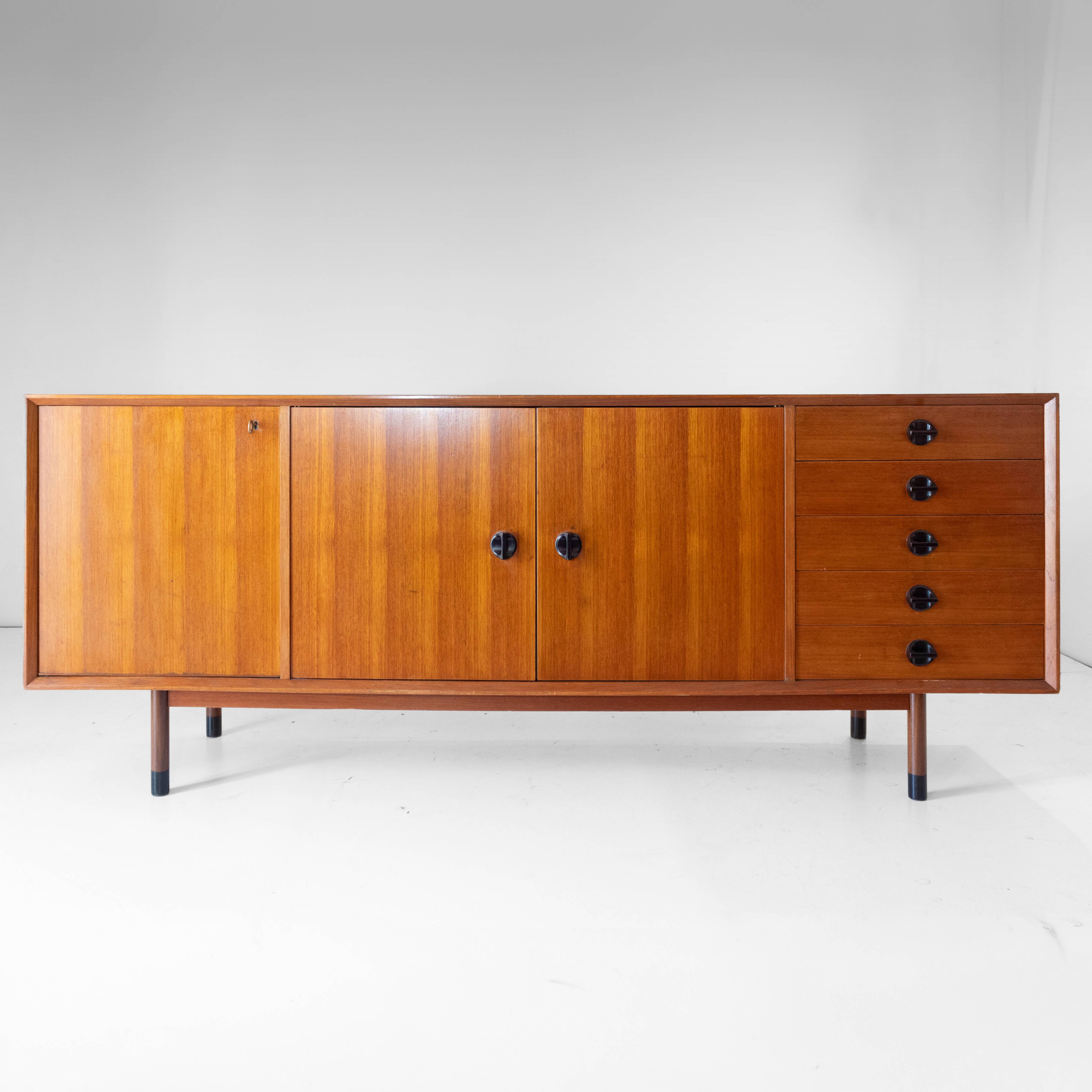 Mid-Century Modern Teak Sideboard by George Coslin for Faram, Italy, 1960s
