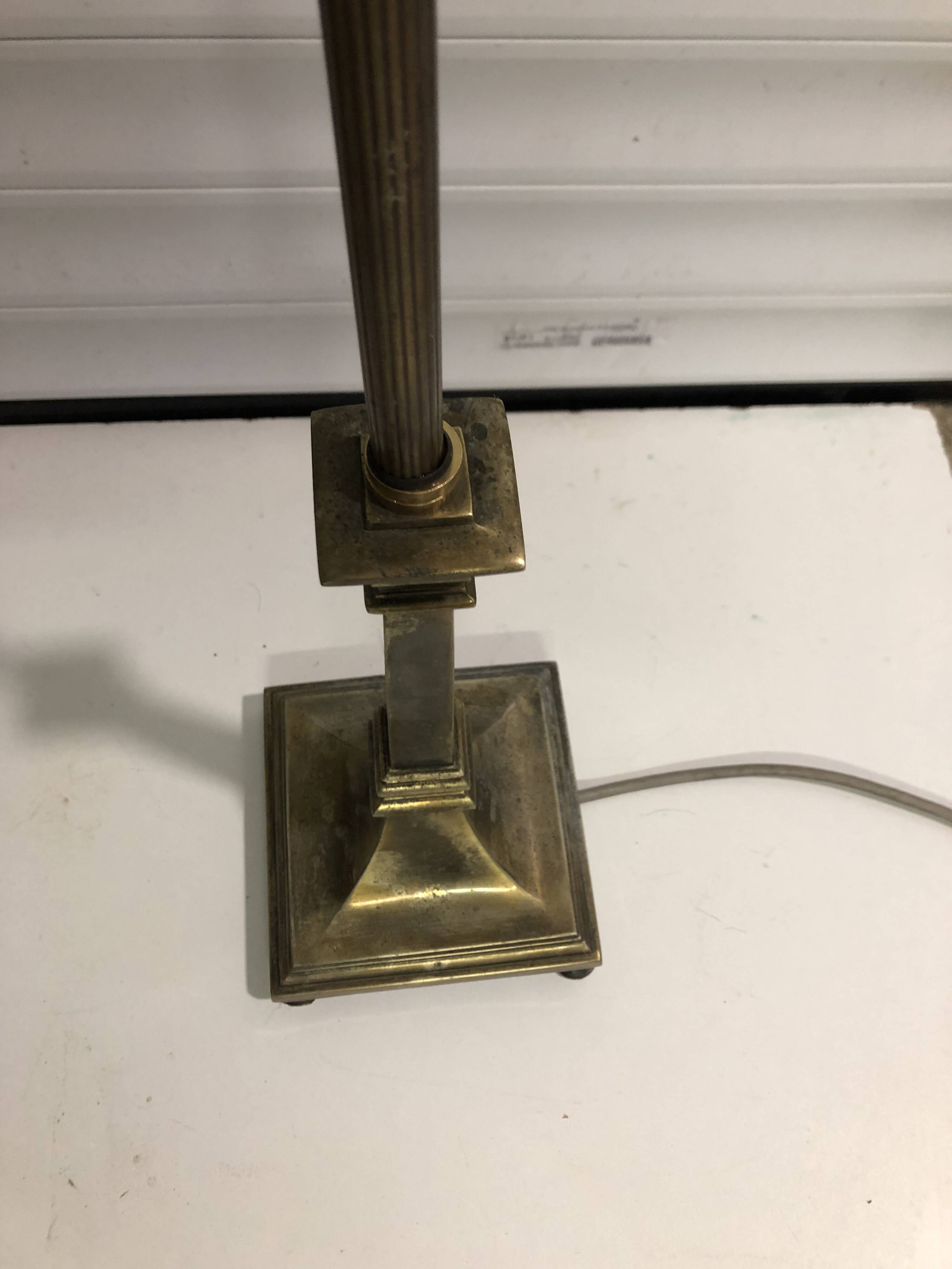 Brass floor lamp