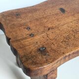 Old solid wood footrest stool