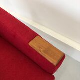 DANISH DESIGN ARMCHAIR IN WOOL & TEAK WOOD, 1970S
