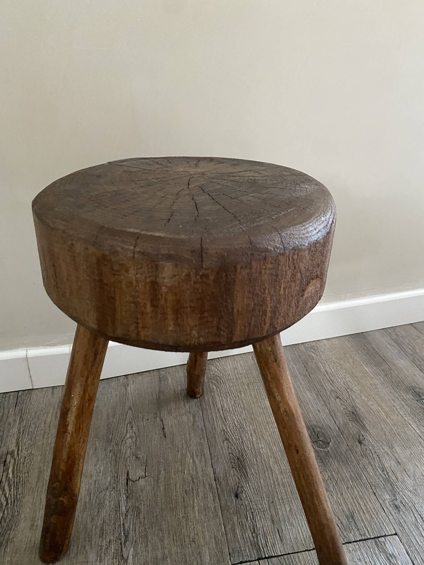 Vintage brutalist stool