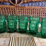 Lot de 5 chopes vertes