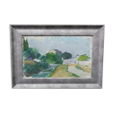 Brita Af Klercker, Swedish painting, 1952, Oil on canvas, Framed