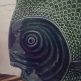 Plat poisson barbontine vert et bleu
