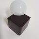 Vintage wall lamp in opaline glass and plastic 1970s