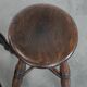 Set of two timeless antique English Windsor stools from the 18th century with a great patina