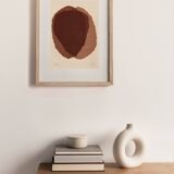 Illustration on paper - abstract painting H831 - signed Eawy