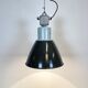 Industrial grey enamel factory lamp, 1960s