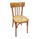 Vintage Cane Seat Dining Chair: 1970s Yugoslavia, Boho Interior