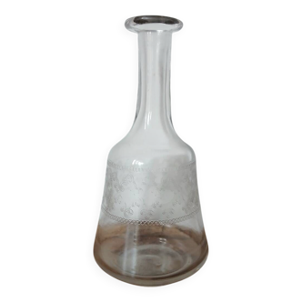 chiseled glass carafe