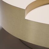 Rare rotating TRG coffee table with bar style Willy Rizzo