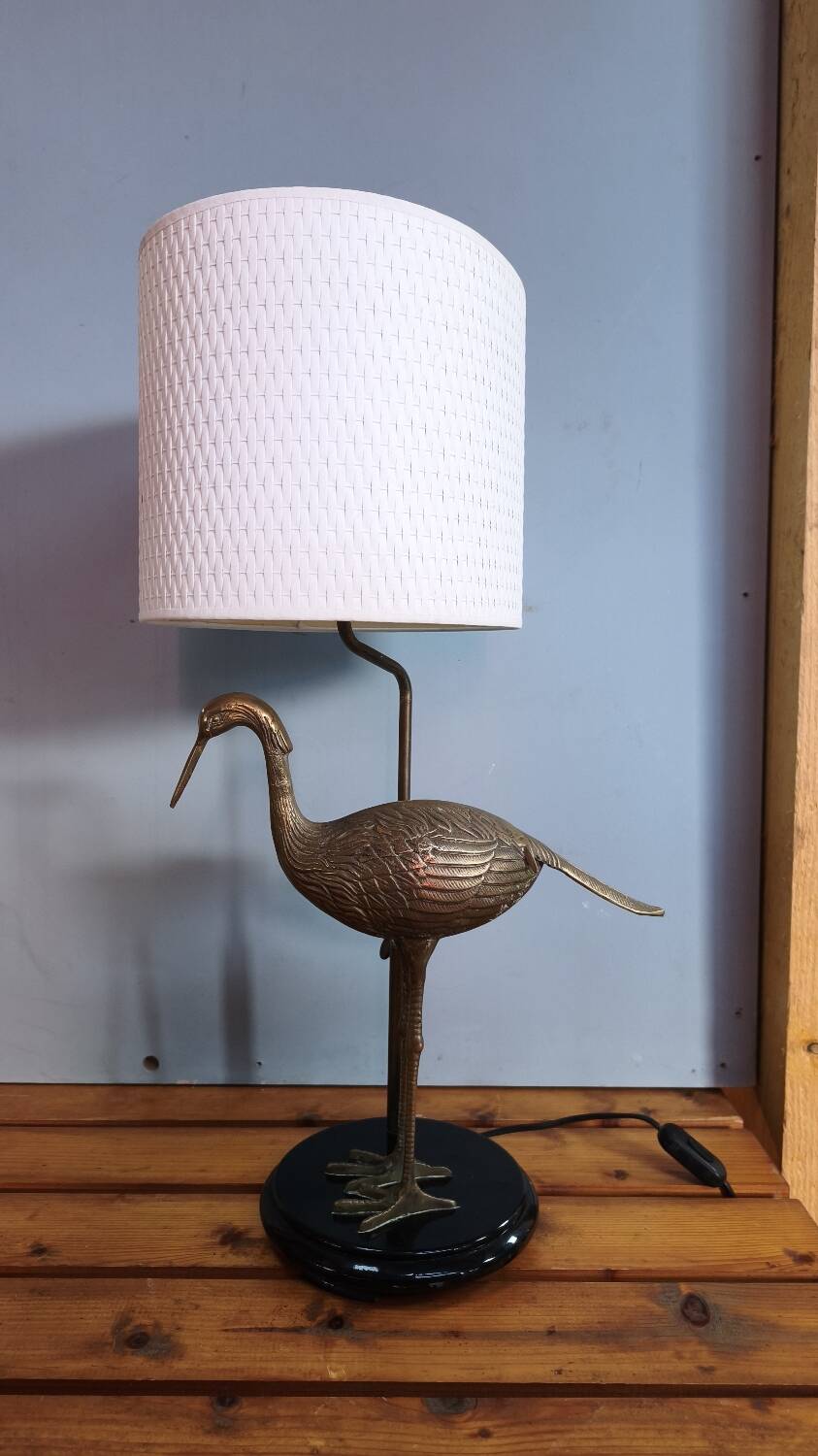 Stilt lamp - Maison Charles - brass and lacquer