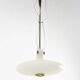 Glass and brass chandelier by Bruno Chiarini, 1950s