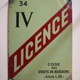 Metal plate license IV