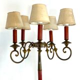 Arredoluce Monza, brass floor lamp from 50s