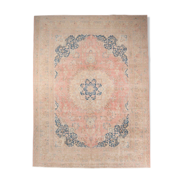9x12 blue and pink persian rug 380x285cm