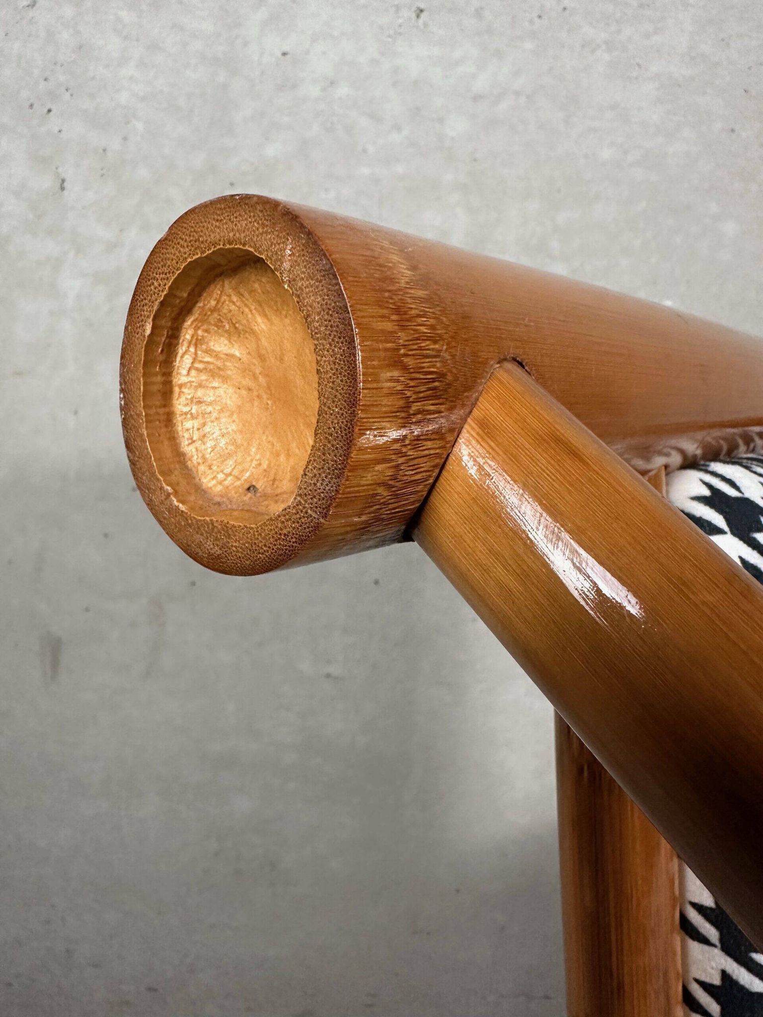 Fauteuil en bambou 'Pied De Poule'