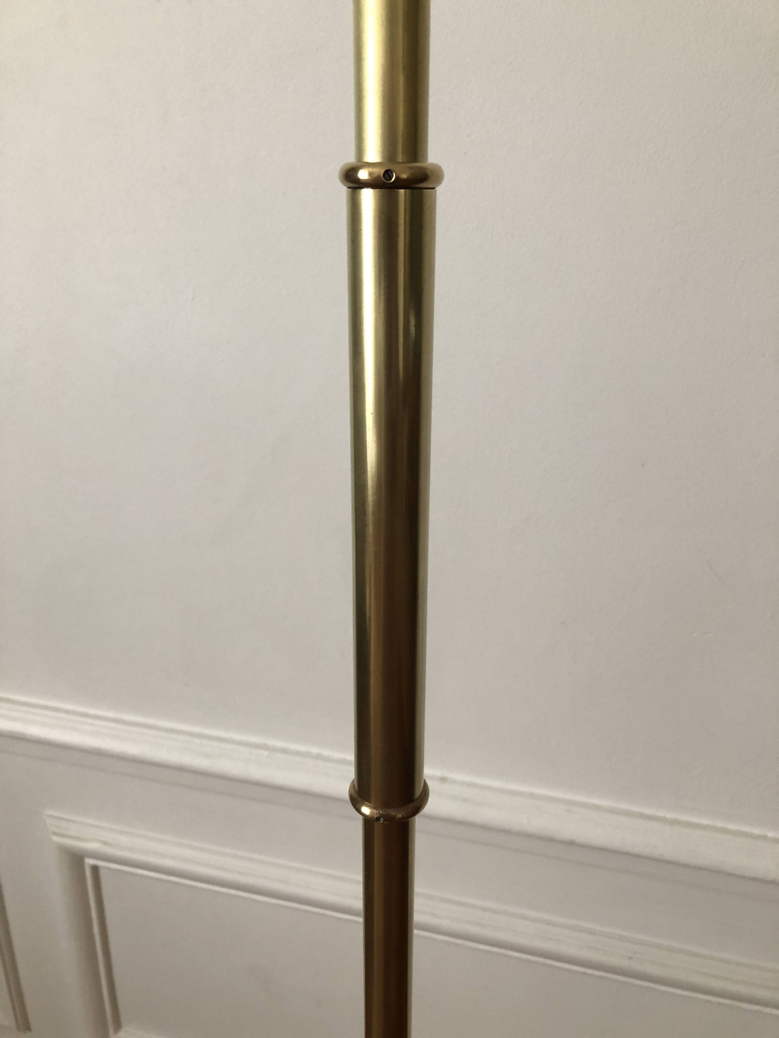 Diabolo floor lamp in brass 1955 - Ghelfi & Perrin edition