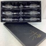 6 Baccarat crystal flutes made in france