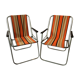 Paire de fauteuils de camping vintage