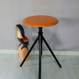 Orange screw stool