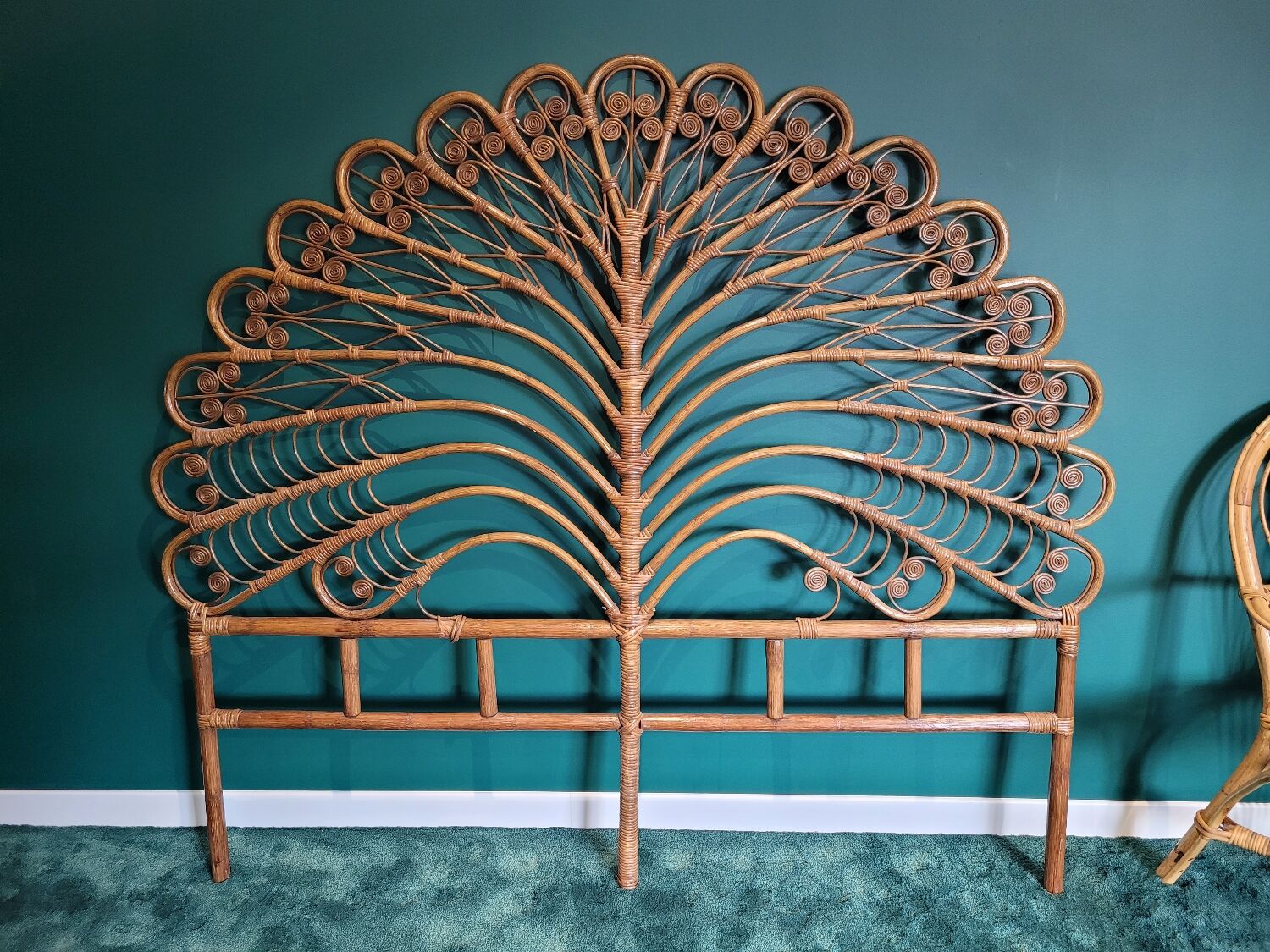 Peacock headboard
