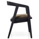 Pair of burnt wood chairs
