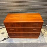 Scandinavian chest of drawers with 3 drawers, 1970s