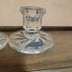 Pair of crystal candlesticks
