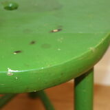 Tabouret tripode bois vert 400mm