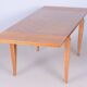 Art Deco Oak & Spruce Folding Table attributed to J. Leleu, France, 1920s