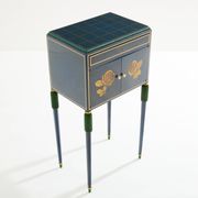 Petit meuble cabinet en hêtre peint de Paul Follot vers 1920