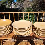 Set of 35 stoneware plates