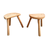 Lot de tabourets tripode