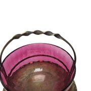Panier britannique Art Nouveau antique, années 1900
