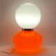 Space age red murano glass table lamp, 1970s