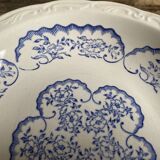 Deep iron earthenware plate Digoin Sarreguemines, "Cordoue" service