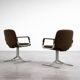 Vintage Mid-Century German Modern Office Chairs from Mauser, Set of 2