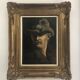 Portrait à l’huile d’homme âgé