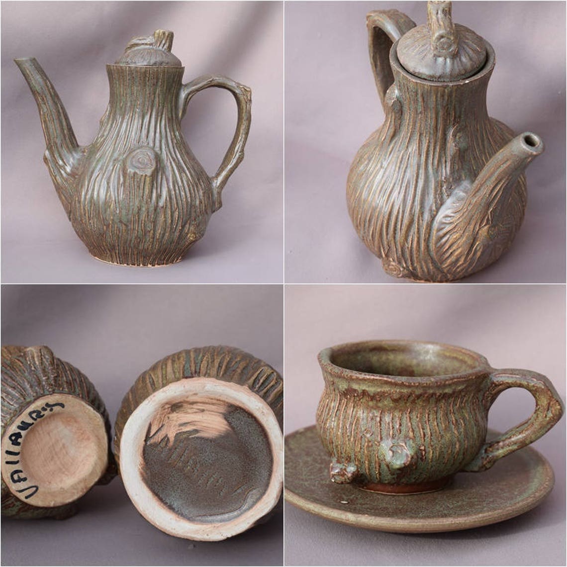 Vintage coffee service vallauris "tronc"