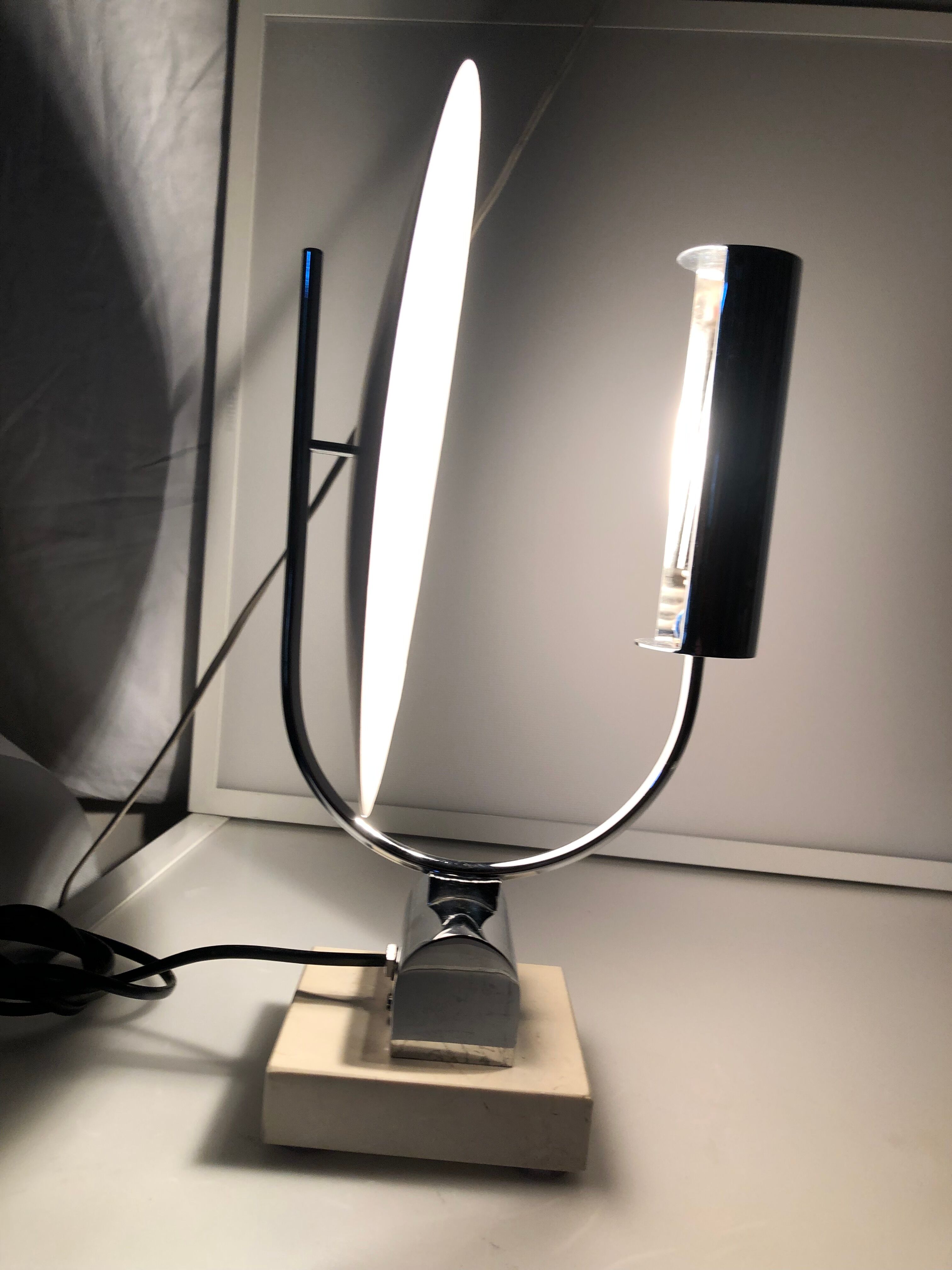 Lampe design space age années 70/80
