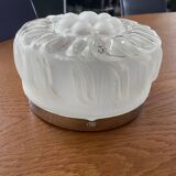 Art Deco pressed glass ceiling light by Lumisec