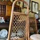 4 bent bamboo and rattan chairs